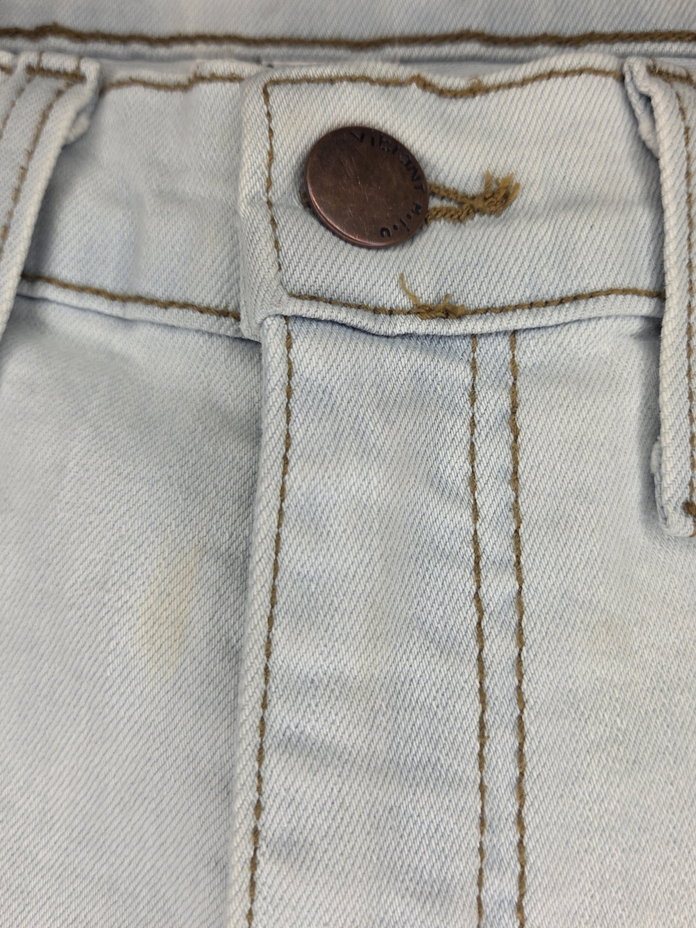 Vibrant MIU Size 27 7 Women’s Light Wash Bell Bottom Jeans - Light Blue - Picture 9 of 9